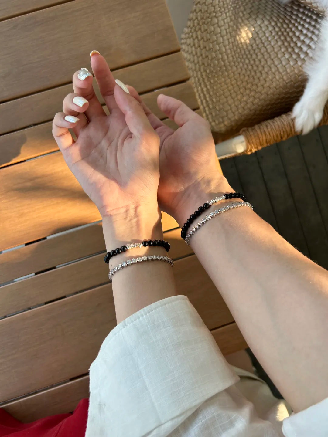 Black Onyx Silver Bracelet
