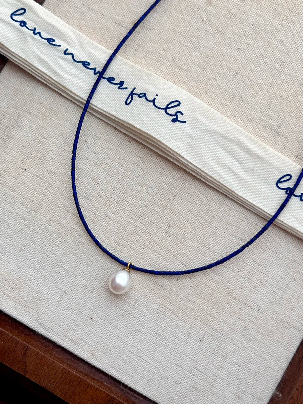 Lapis Lazuli Pearl Necklace