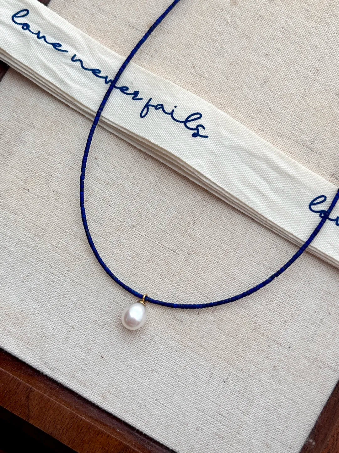 Lapis Lazuli Pearl Necklace
