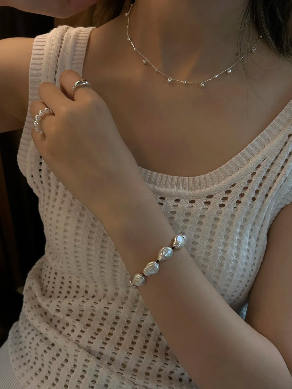 Gypsy Star Silver Bracelet & Necklace