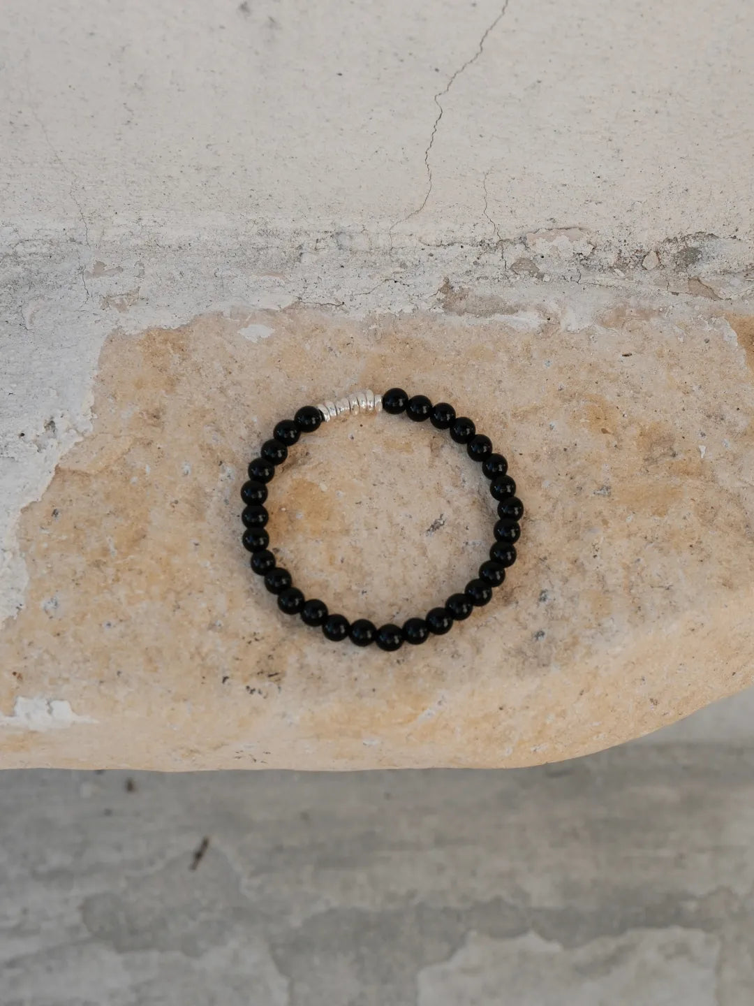 Black Onyx Silver Bracelet