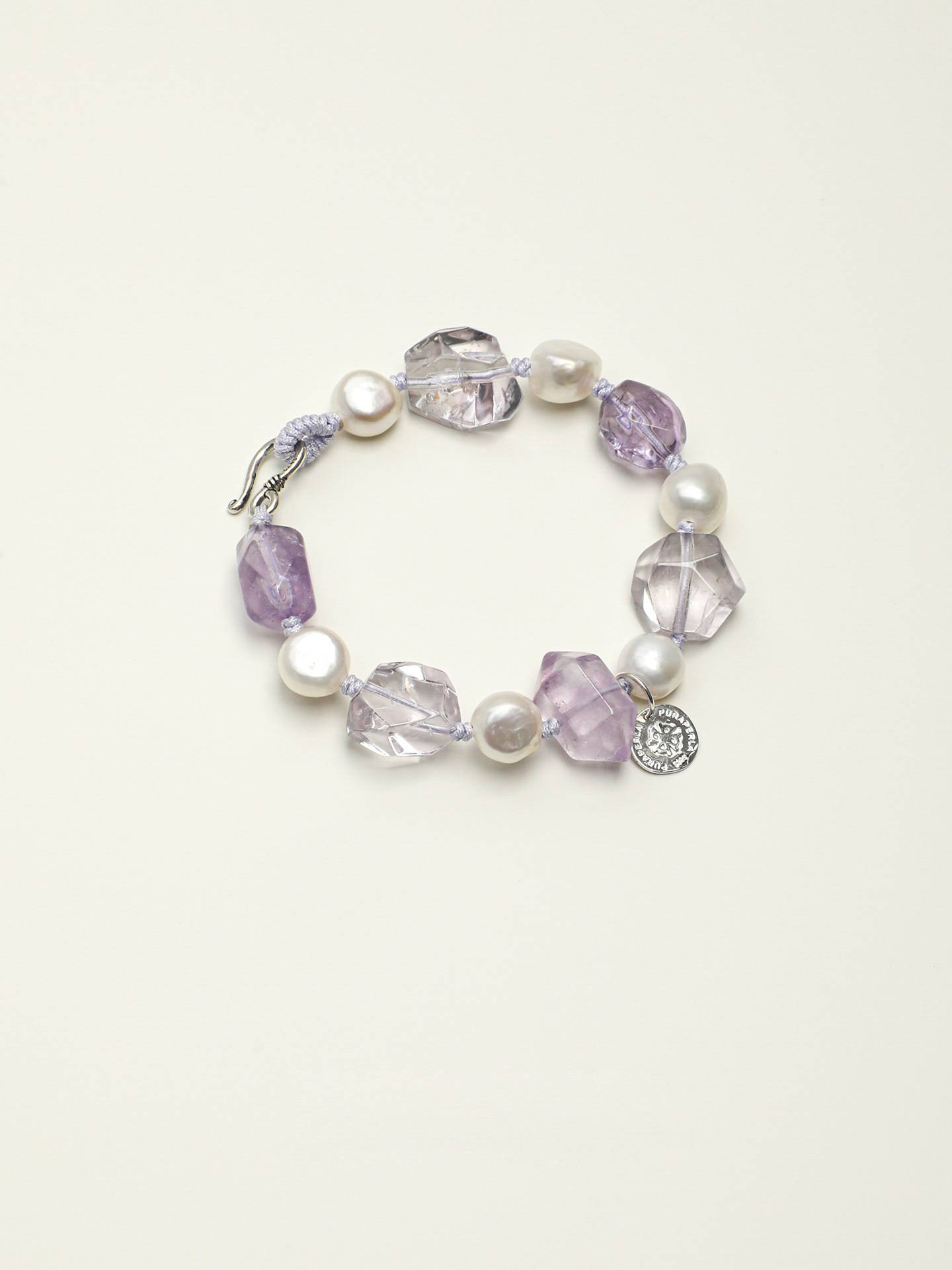 Amethyst Baroque Pearl Bracelet