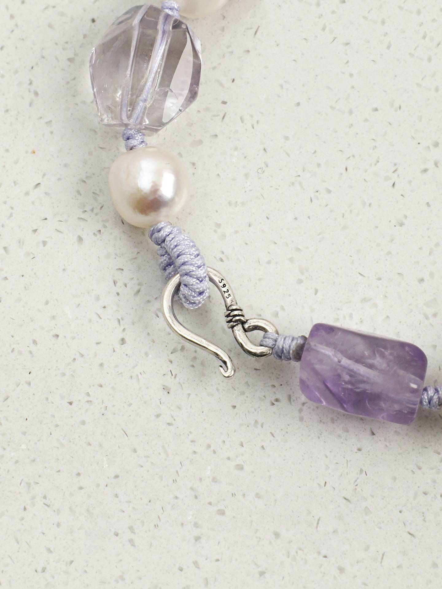 Amethyst Baroque Pearl Bracelet