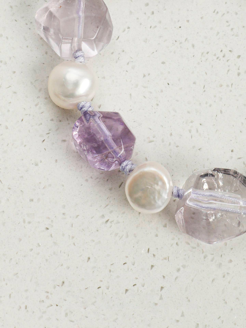 Amethyst Baroque Pearl Bracelet