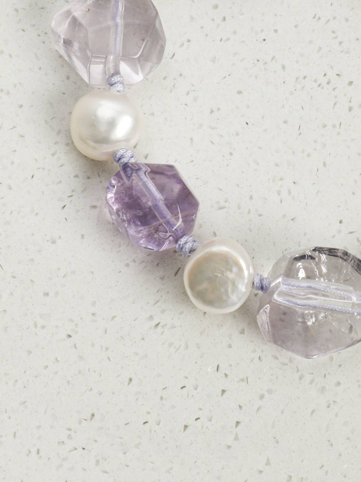 Amethyst Baroque Pearl Bracelet