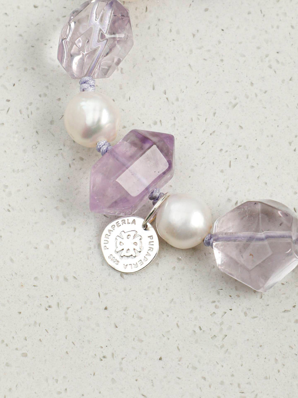 Amethyst Baroque Pearl Bracelet