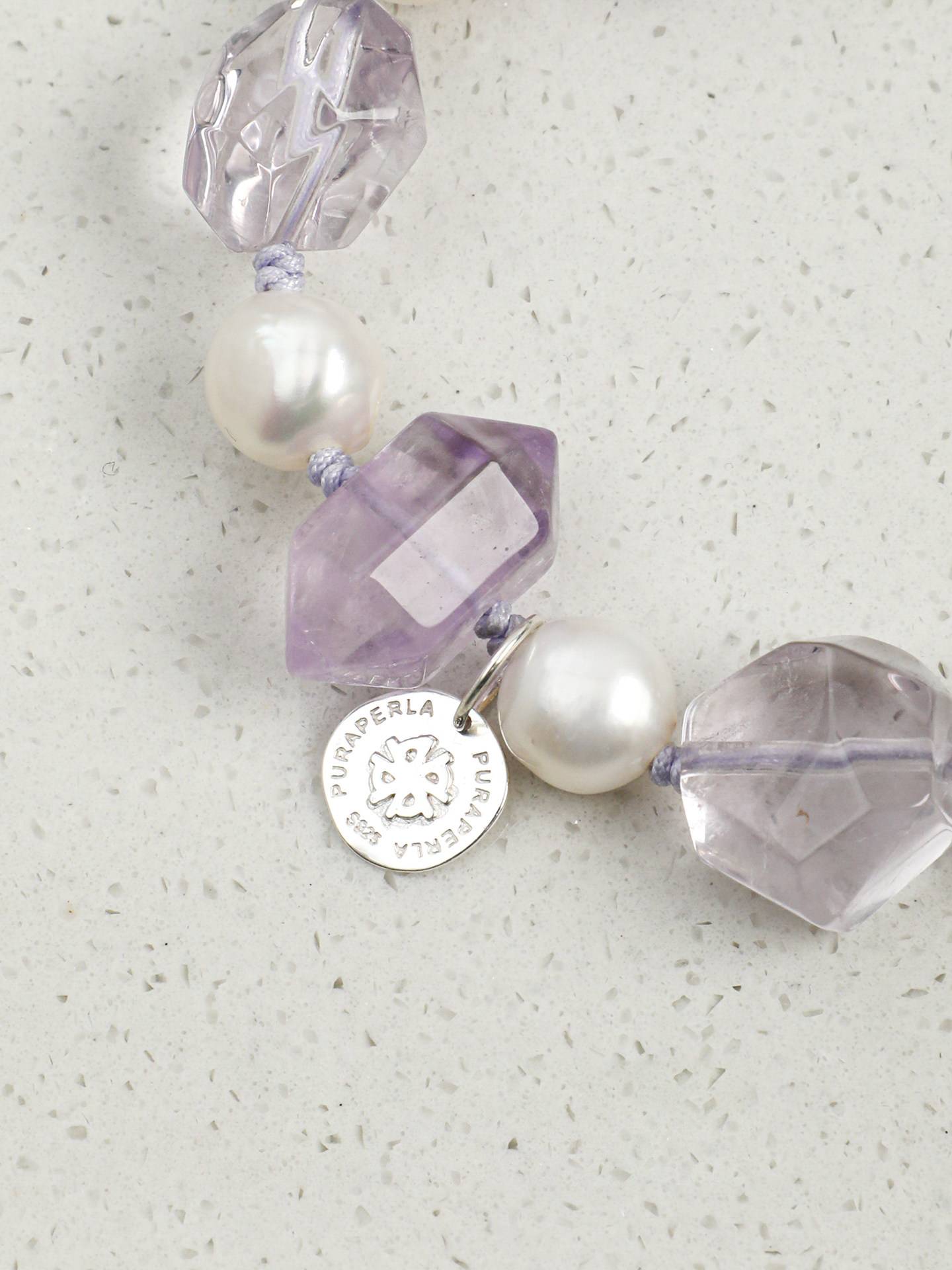 Amethyst Baroque Pearl Bracelet