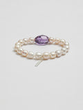 Amethyst Pearl Bracelet