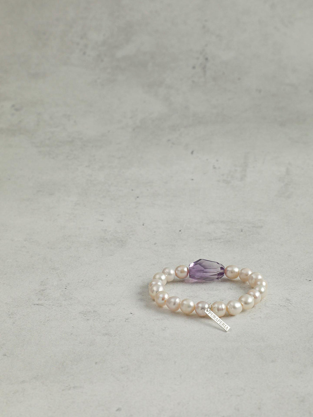 Amethyst Pearl Bracelet