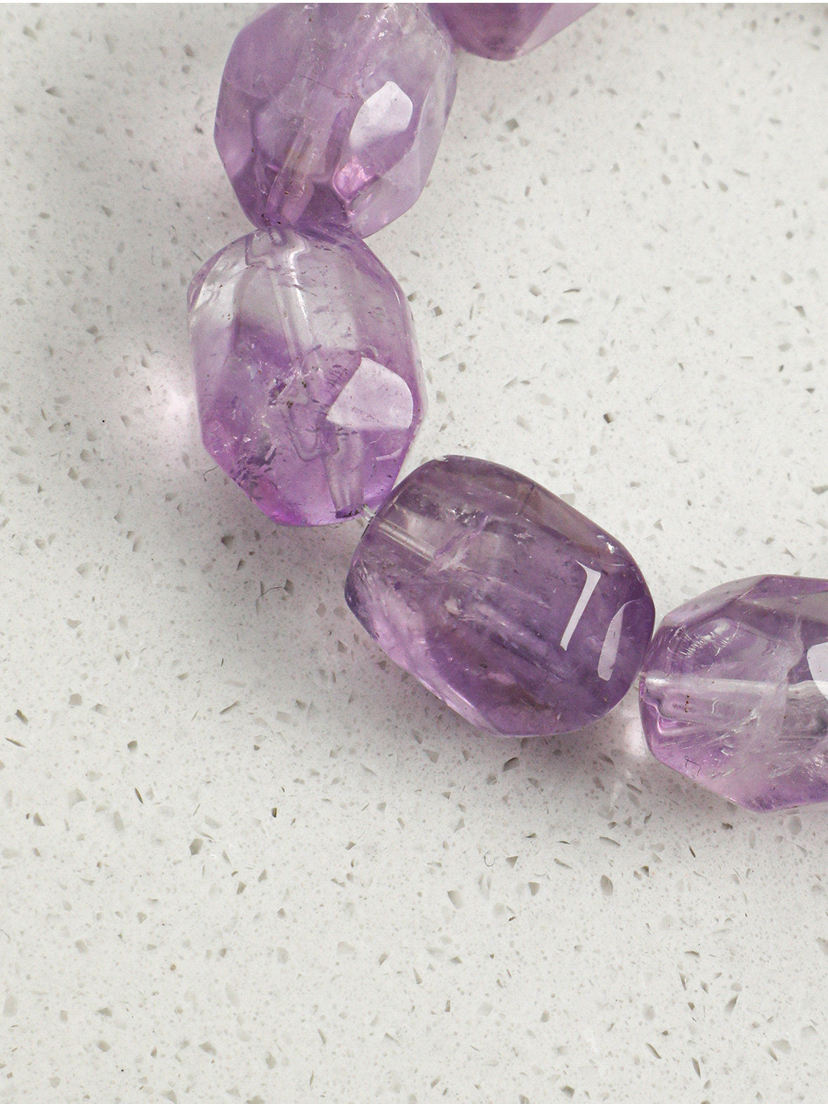 Amethyst Pearl Crystal Bracelet