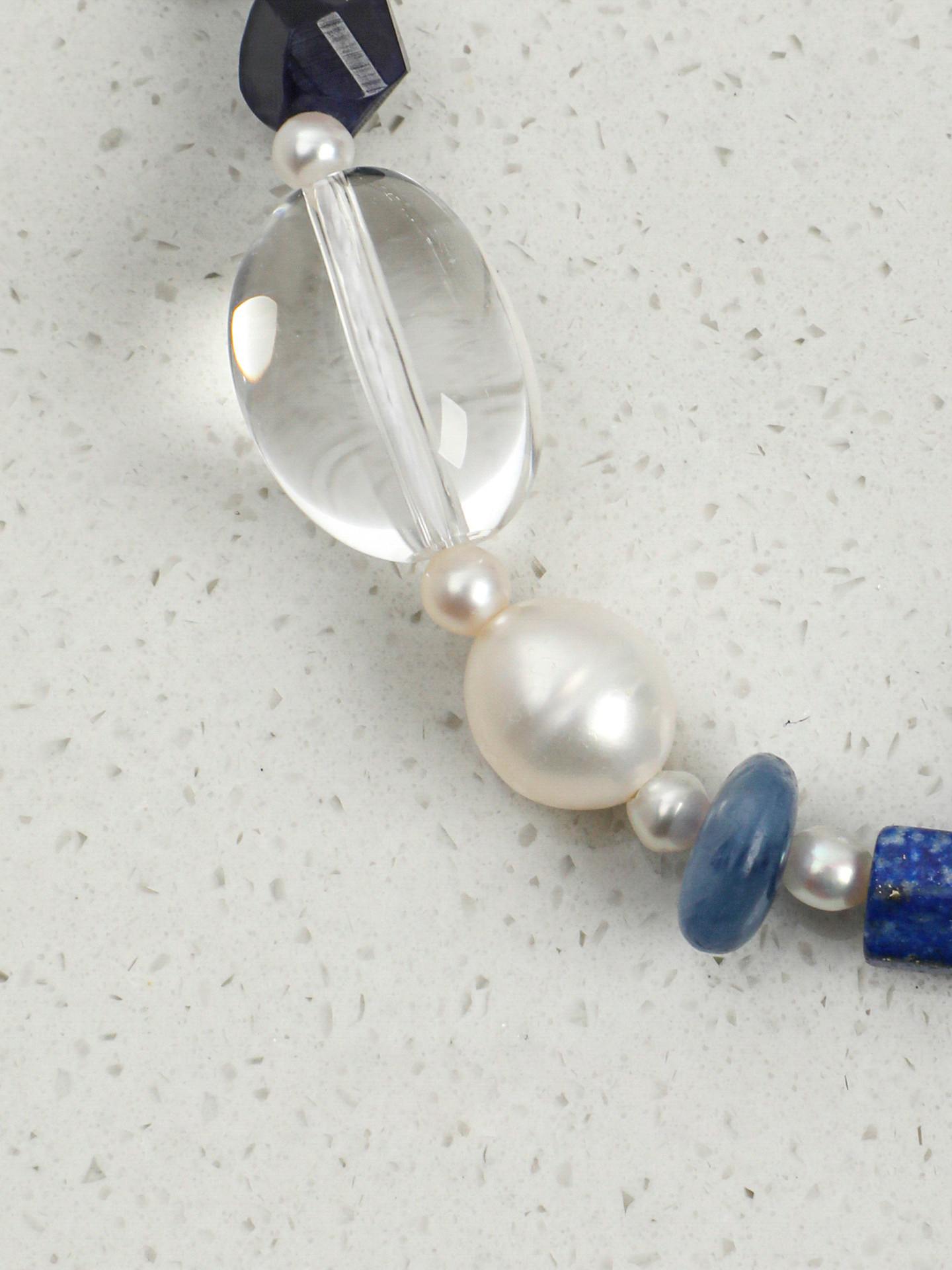 Azure Clarity Lapis Lazuli Pearl Bracelet