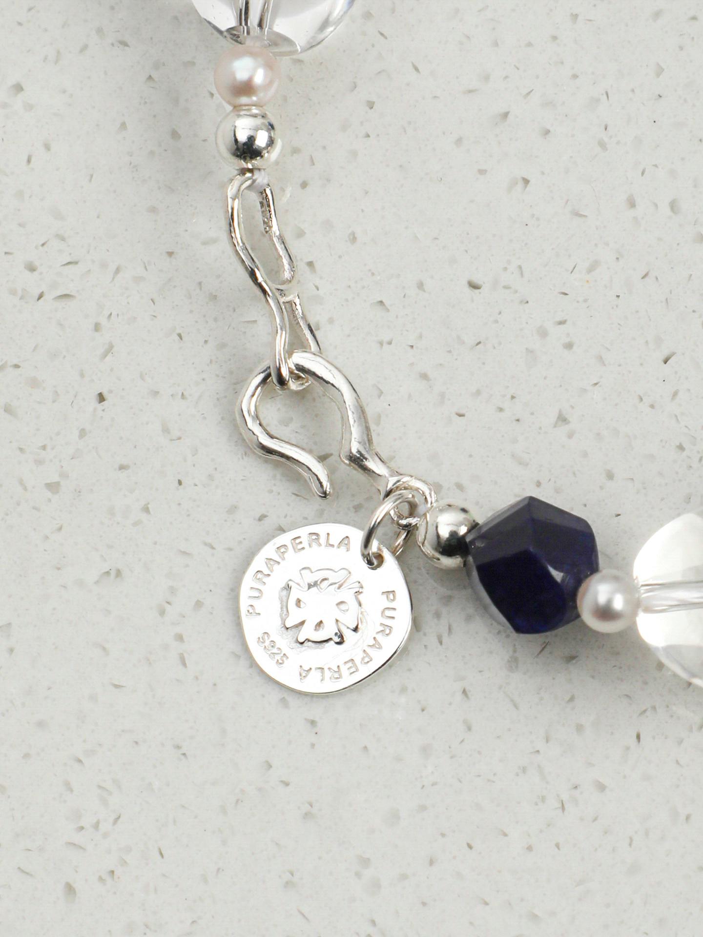 Azure Clarity Lapis Lazuli Pearl Bracelet