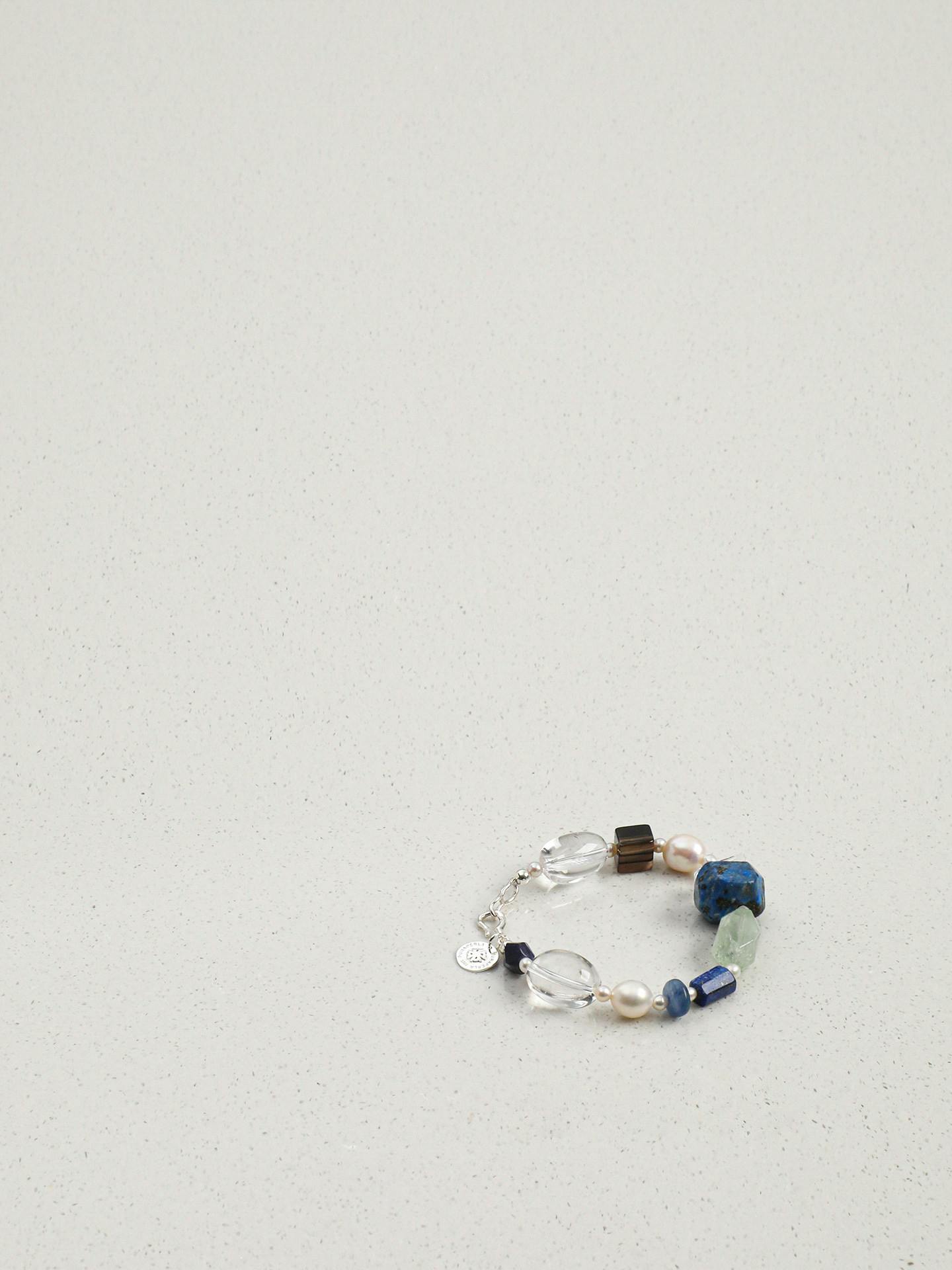 Azure Clarity Lapis Lazuli Pearl Bracelet