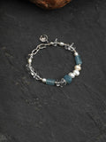 Azure Moon Pearl Bracelet