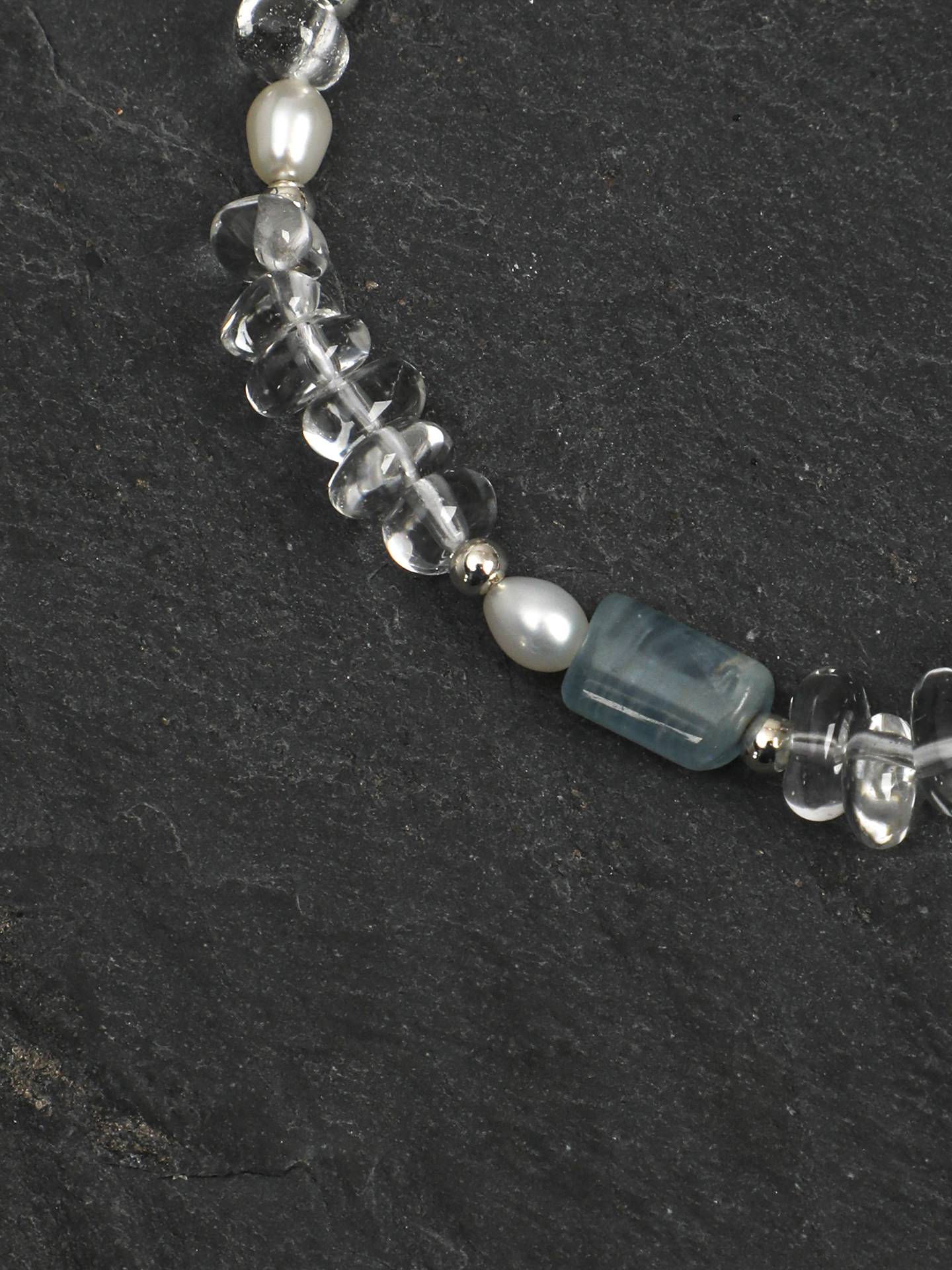 Azure Moon Pearl Bracelet