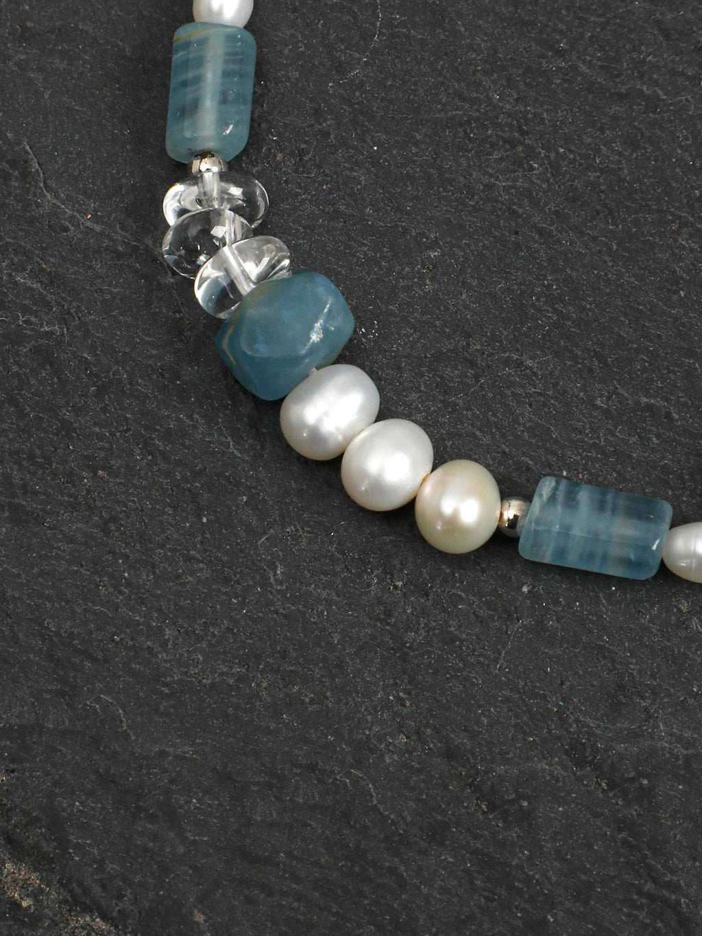 Azure Moon Pearl Bracelet