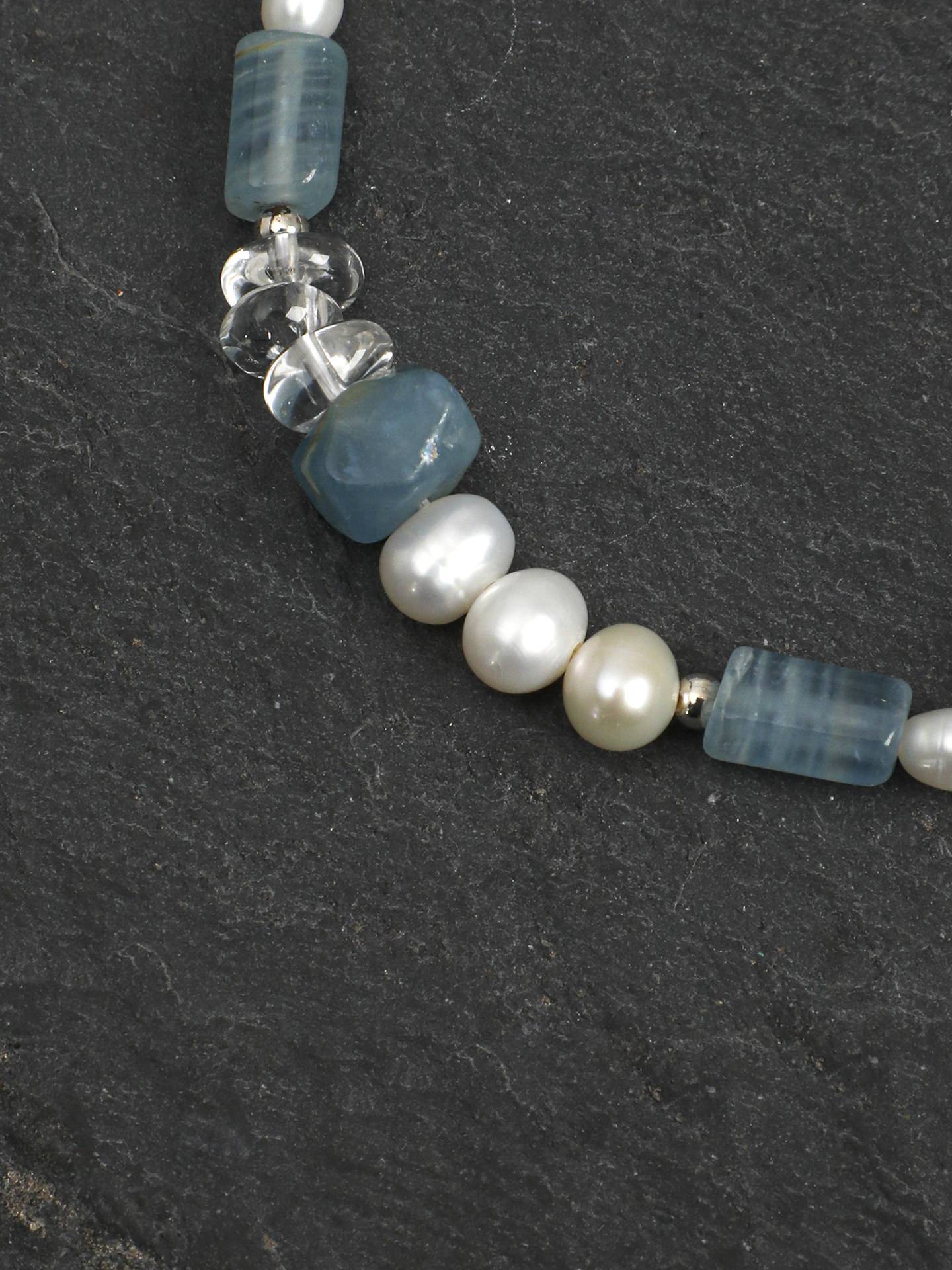 Azure Moon Pearl Bracelet
