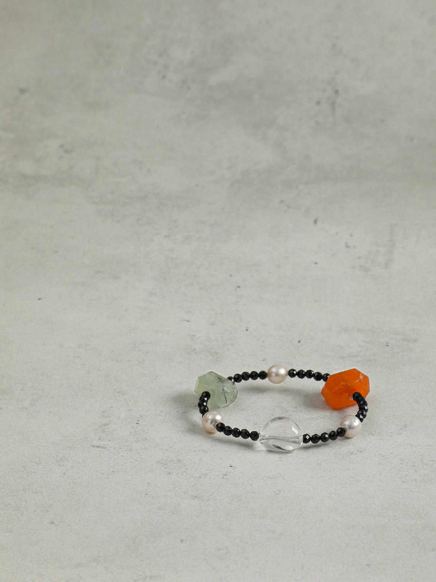 Black Tourmaline & Pearl Bracelet