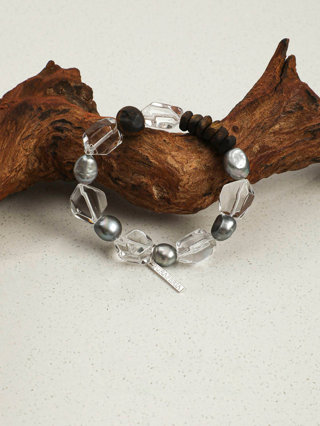 Clear Quartz Agarwood Bracelet