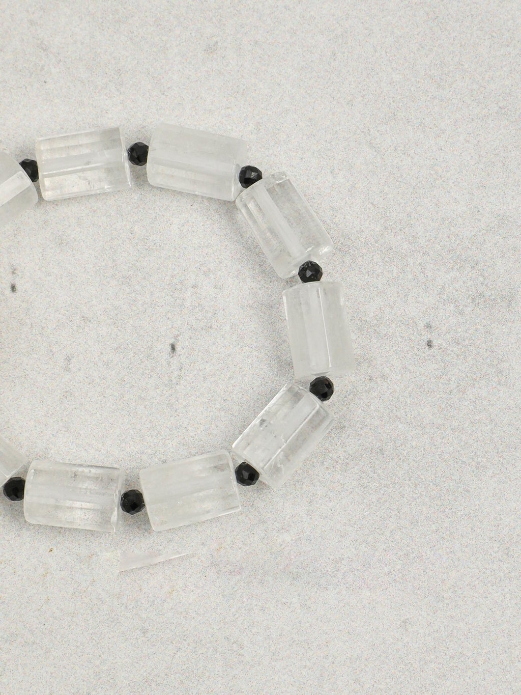 Crystal Noir Baroque Pearl Bracelet