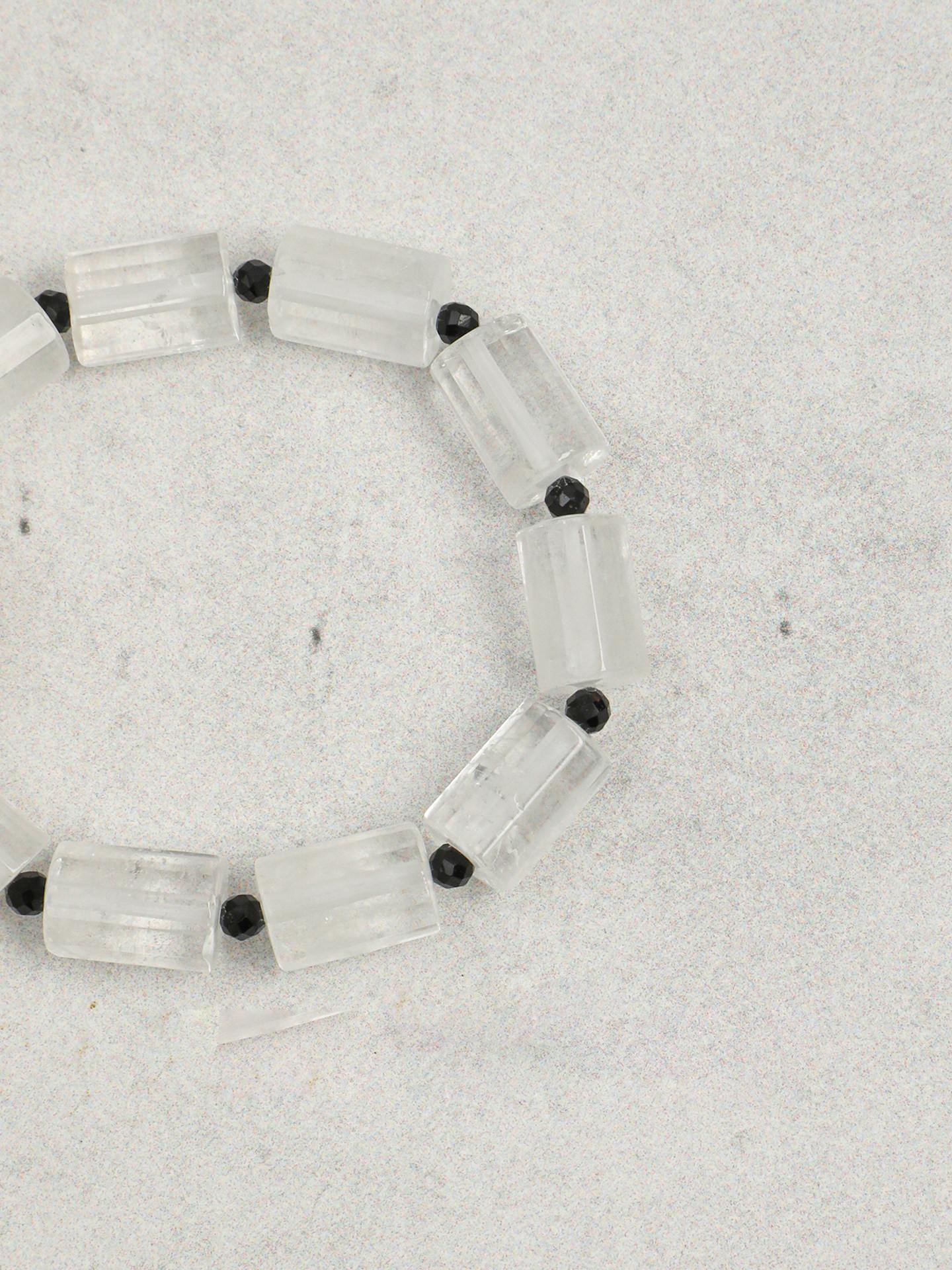 Crystal Noir Baroque Pearl Bracelet