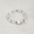 Crystal Noir Baroque Pearl Bracelet