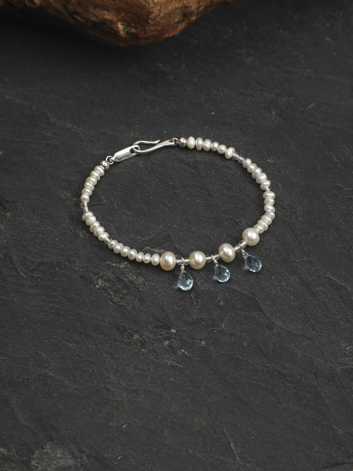 Crystal Pearl Topaz Bracelet
