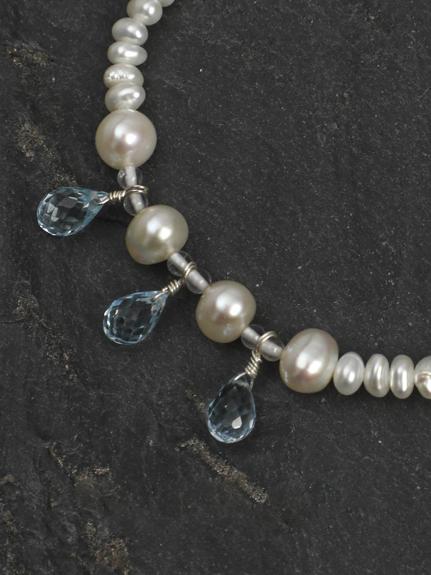 Crystal Pearl Topaz Bracelet