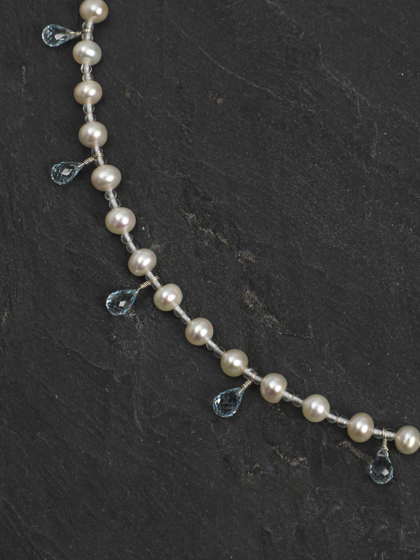 Crystal Pearl Topaz Necklace