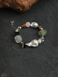 Forest Mosaic Baroque Pearl Bracelet