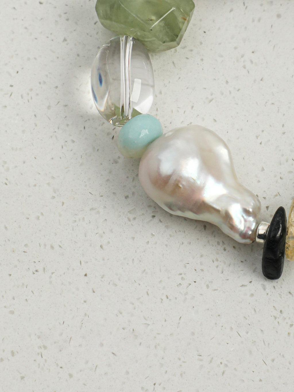 Forest Mosaic Baroque Pearl Bracelet