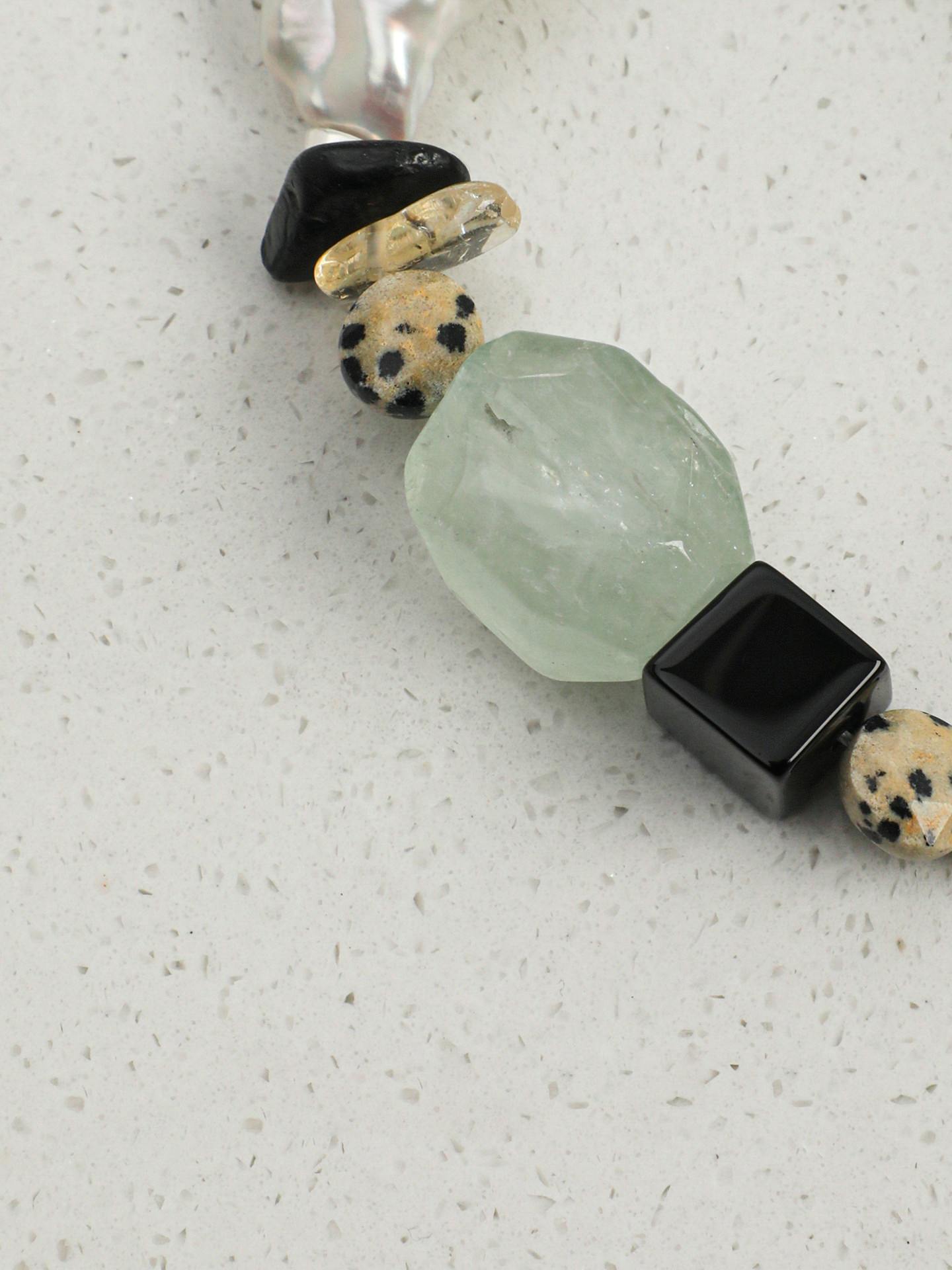 Forest Mosaic Baroque Pearl Bracelet