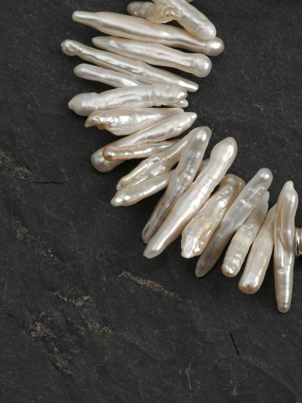 Frostveil Quartz Pearl Bracelet