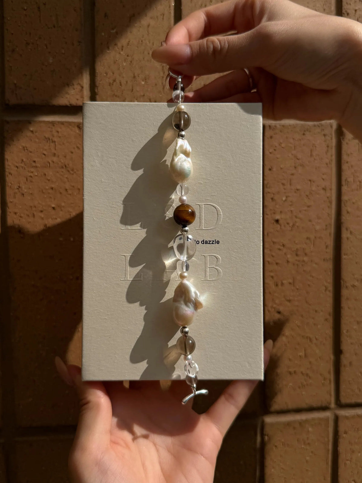 Glimmer Smoky Quartz Pearl Bracelet