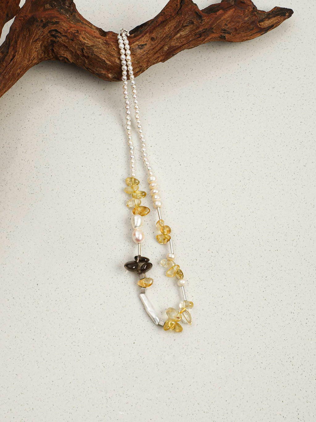 Golden Mist Pearl Necklace