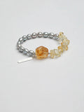 Grey Pearl Citrine Bracelet