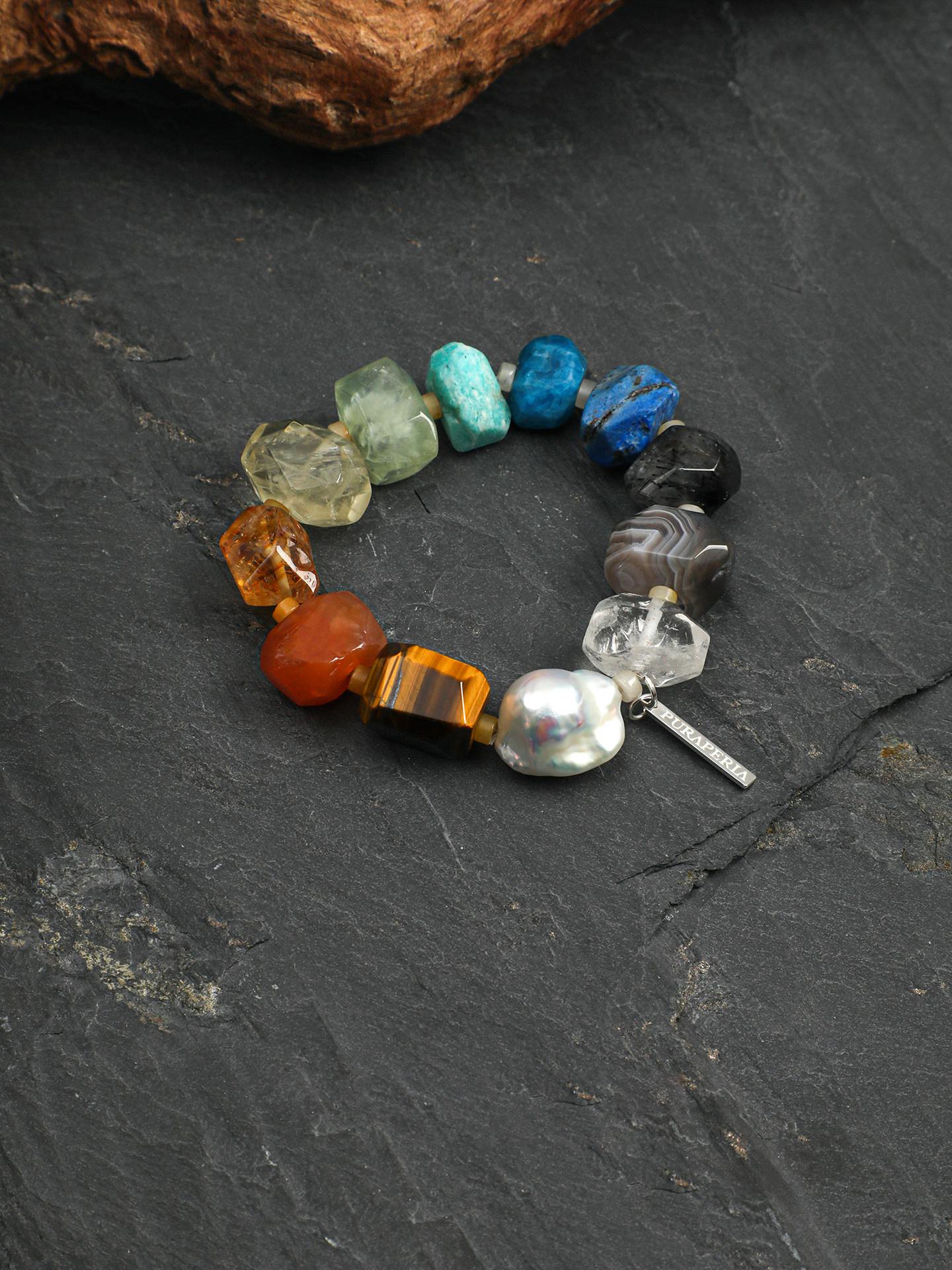Iridescent Gem Baroque Pearl Bracelet