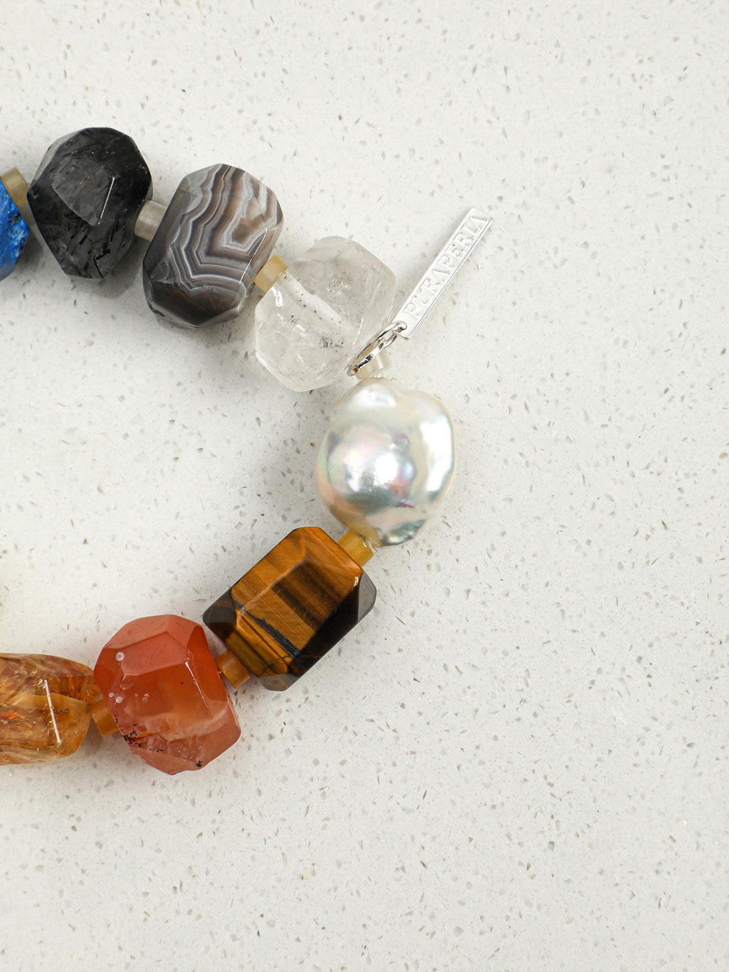 Iridescent Gem Baroque Pearl Bracelet