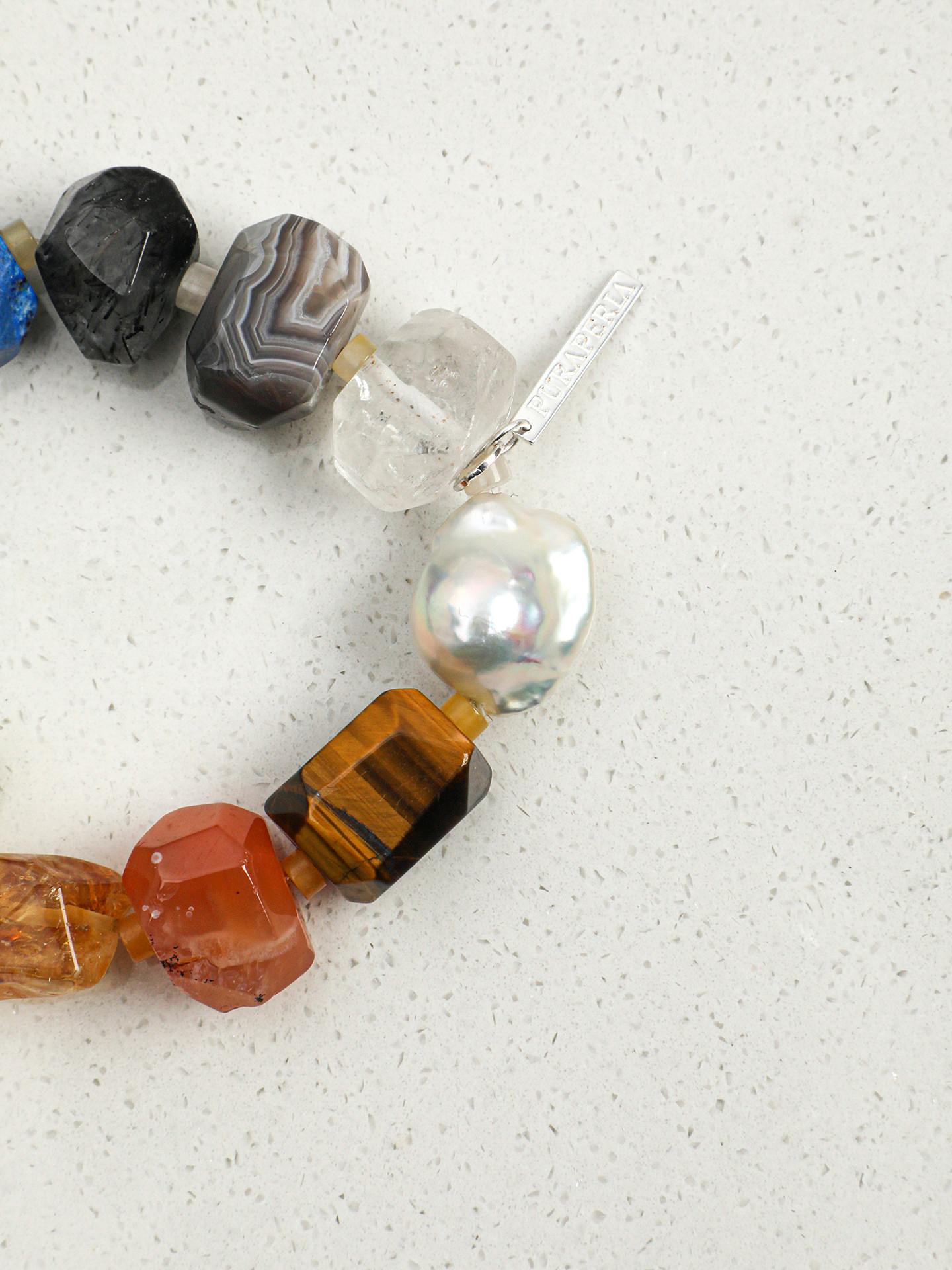 Iridescent Gem Baroque Pearl Bracelet