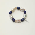 Lapis Lazuli Baroque Pearl Bracelet
