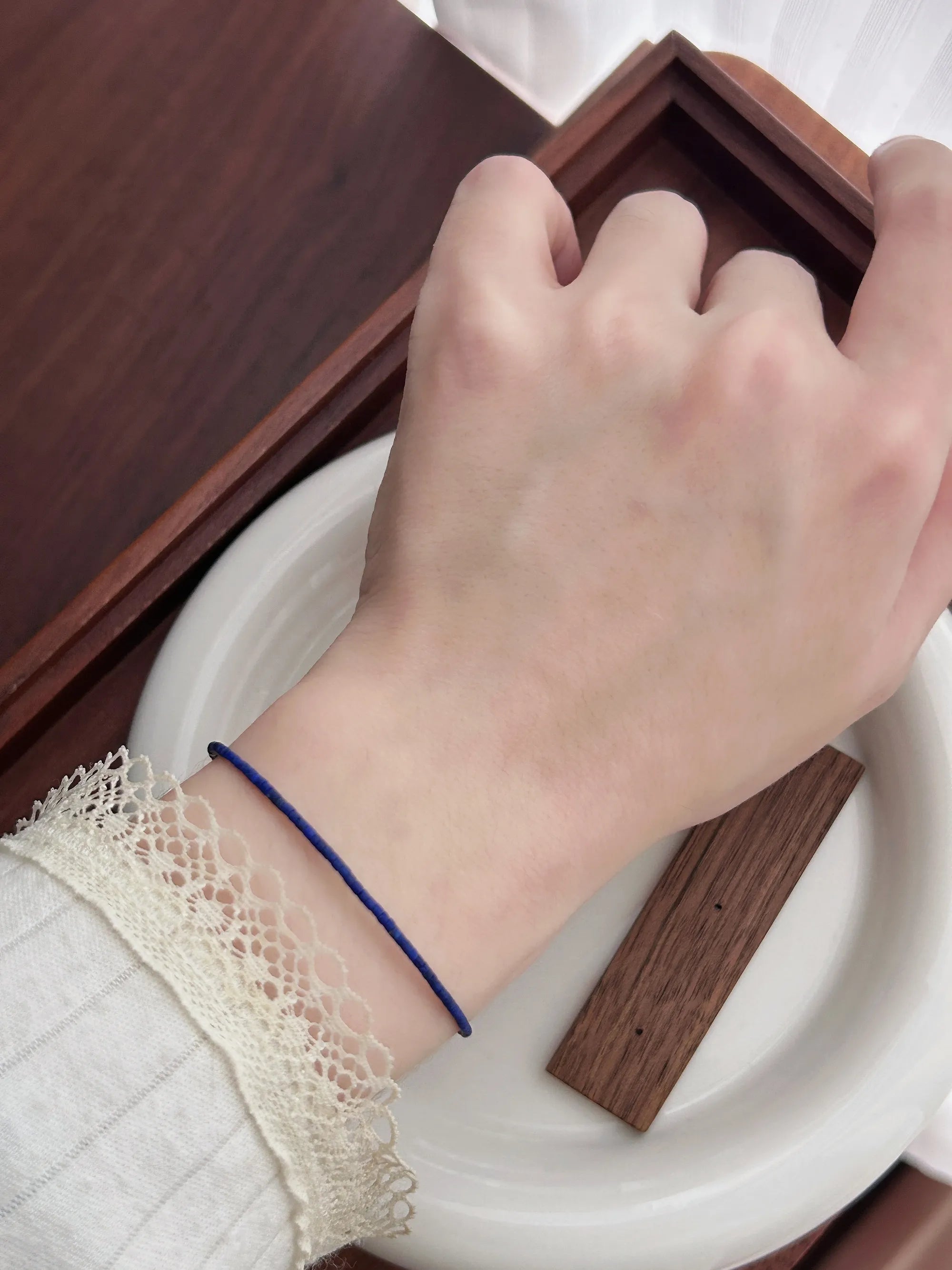 Lapis Lazuli Pearl Bracelet