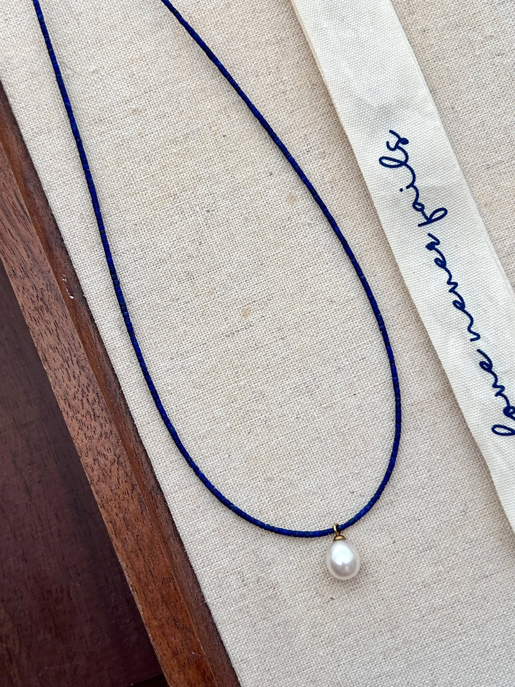 Lapis Lazuli Pearl Necklace