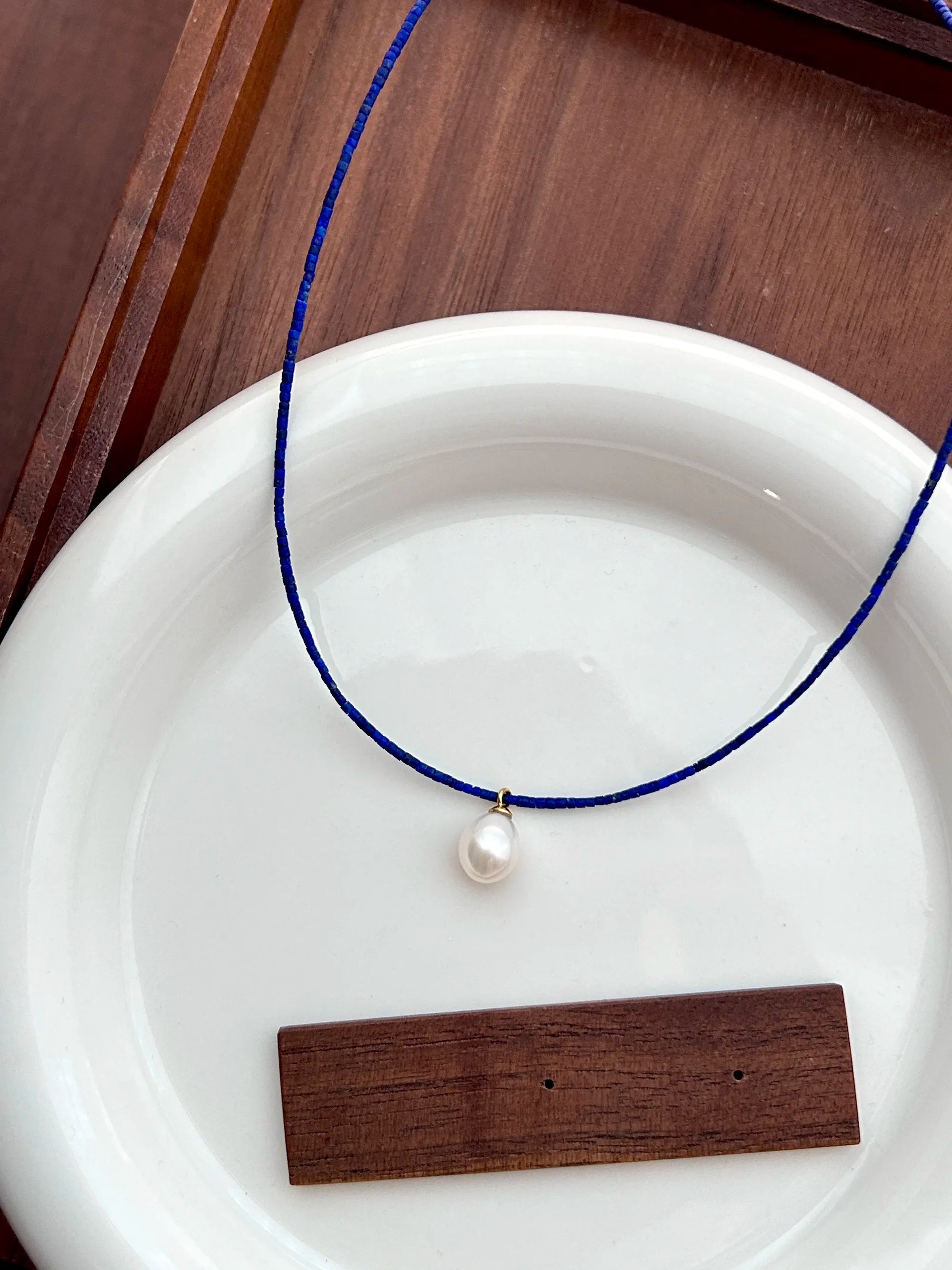 Lapis Lazuli Pearl Necklace