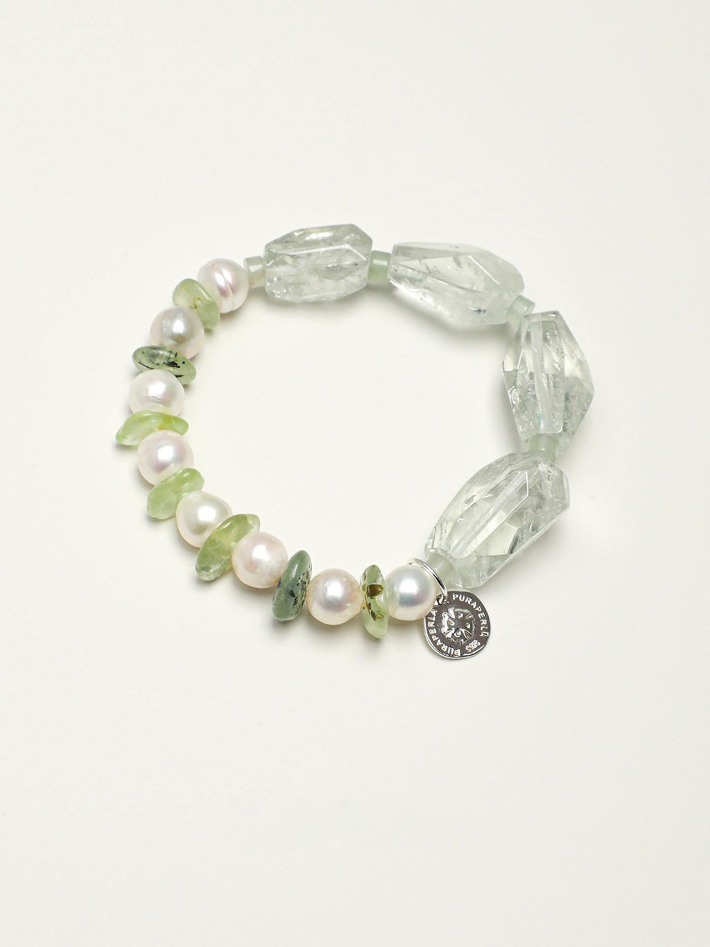 Lime Dew Pearl Gem Bracelet
