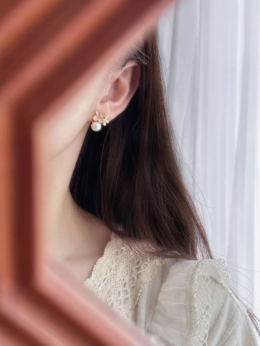 Little Blossom Pearl Stud Earrings