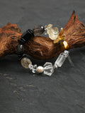 Luminous Black Quartz Pearl Bracelet