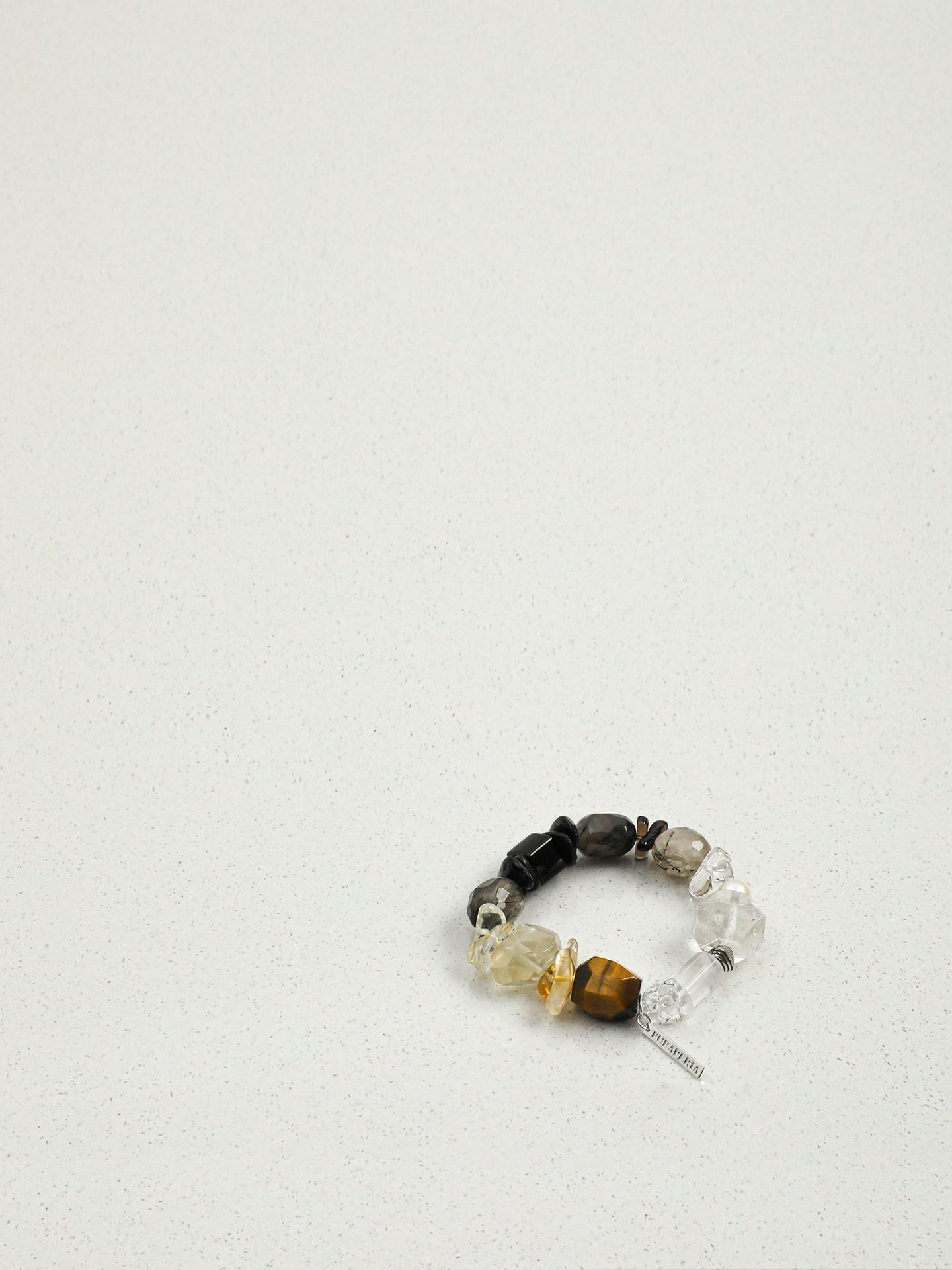 Luminous Black Quartz Pearl Bracelet