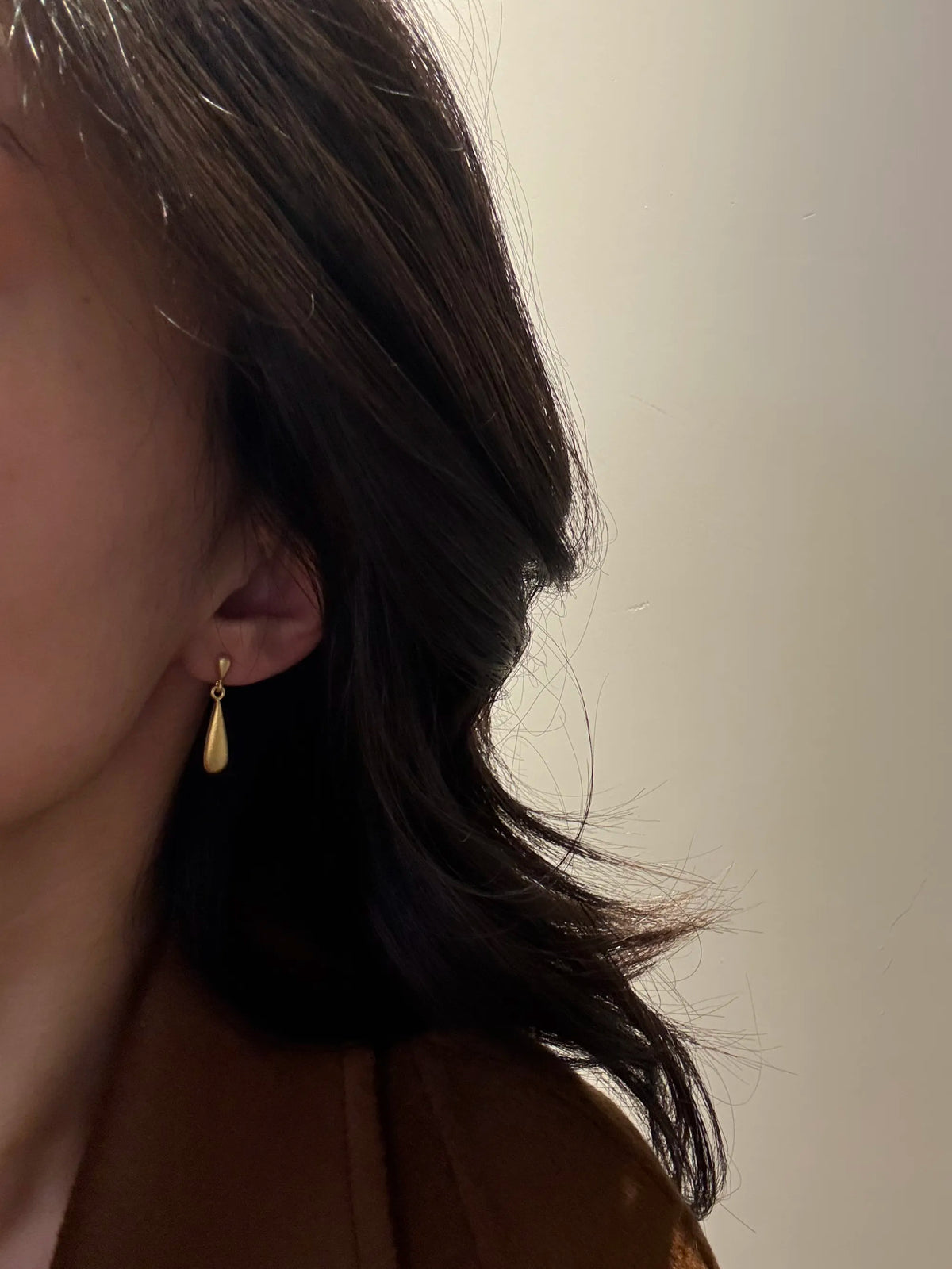 Minimal Silver Drop Earrings