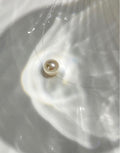Minimalist Pearl Mermaid Tear Necklace