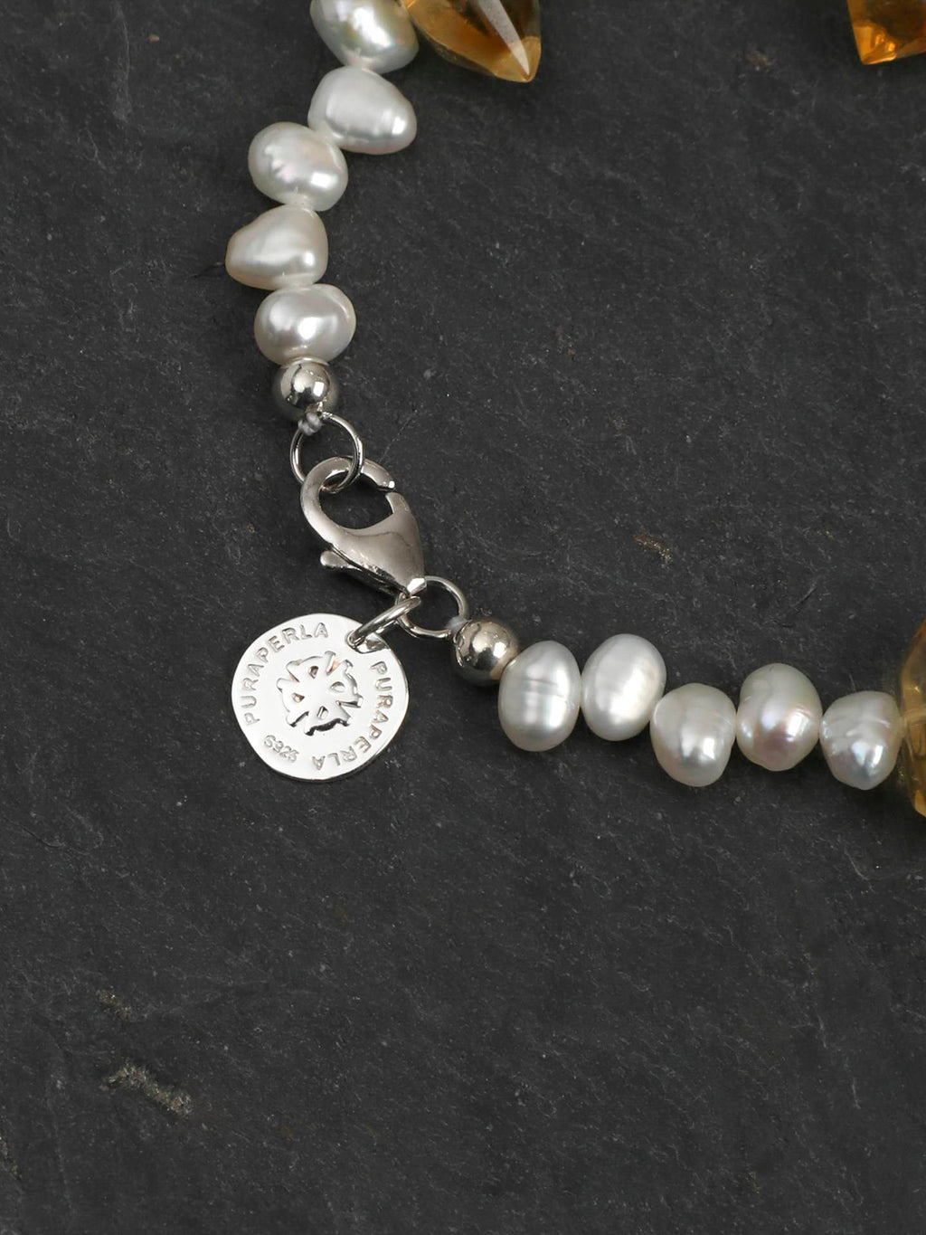 Natural Citrine Baroque Pearl Bracelet